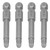 10Pcs Screwdriver Bit Electric 4mm Hex Strong Magnetic Hardened Hardware Hand Tool S1/4 65mm