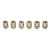 30pcs M6 Furniture Barrel Nut Dowel Cabinet Connectors Embedded Nuts Fasteners