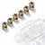30pcs M6 Furniture Barrel Nut Dowel Cabinet Connectors Embedded Nuts Fasteners