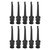 10pcs J.30007 Multimeter Test Hook Clip Soldering Electronic Test Hook for Voltage Testing Routine Circuit TestingBlack