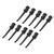 10pcs J.30007 Multimeter Test Hook Clip Soldering Electronic Test Hook for Voltage Testing Routine Circuit TestingBlack