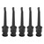 10pcs J.30007 Multimeter Test Hook Clip Soldering Electronic Test Hook for Voltage Testing Routine Circuit TestingBlack