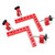 Square Positioning Ruler Kit Aluminum Alloy Right Angle 90 Degree Measuring Tool Corner Clamp