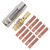 12Pcs Welding Gun Contact Tip MIG MAG 0.8x25mm M6 Gas Nozzle Replacement Set Kit