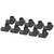 10PCS 3 Way Pipe Fittings PVC Plastic Tee Fitting Elbow Corner Connector 25mm Inner Diameter Black