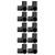 10PCS 3 Way Pipe Fittings PVC Plastic Tee Fitting Elbow Corner Connector 25mm Inner Diameter Black