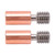 2PCS Heatbreak Tube Ti Alloy Branch Design Thermal Resistance M6 Thread Throat Tube for Ender 3 S1 3D Printer Ti Alloy Copper