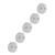 5Pcs Timing Belt Pulley Wheel Synchronous 24T 8mm Hex Core 5mm Pitch for HTD 5414‑4008‑0024