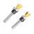 2Pcs/Set Dovetail Bit Joint Router with Bearing Woodworking Milling Cutter 1/4in Shank