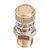 10PCS Brass Pneumatic Muffler BSPT Male Thread Solenoid Valve Silencer Air Exhaust Connector1/8in