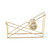 Desktop Adhesive Roll Holder Metal Hollow Tape Dispenser for School Office