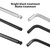 36 PCS Allen Wrench Set Long Arm Ball End Hex Key Socket Head Screw Wrench Multi-size Internal Hexagonal Spanner Inch/ Metric/ Star for Bicycle Appliance Repair Tool
