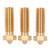 3Pcs Volcano Nozzle Kit Set Brass High Speed Print Head 1.75mm Long Filament for 3D Printer Extruder 0.8mm