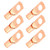 50Pcs Copper Ring Lug Terminal Bagged Cold Pressed Red Copper SC Series Terminal Connector
