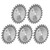 5Pcs 4.7in 24 Teeth Hard Alloy Universal Wood Usage Woodworking Cutting Saw Blade Web