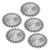 5Pcs 4.7in 24 Teeth Hard Alloy Universal Wood Usage Woodworking Cutting Saw Blade Web