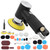 48Pcs Air Sander Black Eccentric Pneumatic Car Waxing Polishing Sanding Machine AT‑1500(European Air Nozzle ) Buse à air européenne