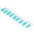 100Pcs Fork Terminals Insulated Spade U Type Wire Connector 16‑14AWG Cable Crimp SV2‑5 Green
