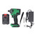 Cordless Impact Wrench Kit 550N.m High Torsion Heavy Duty 3400RPM Brushless Electric for Car Truck RV Green 100‑240V US Plug