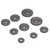 9Pcs Metal Gear Set Mini Lathe Cutting Machine Gears 2xT60 2xT50 1xT45 2xT40 1xT35 1xT30