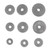 9Pcs Metal Gear Set Mini Lathe Cutting Machine Gears 2xT60 2xT50 1xT45 2xT40 1xT35 1xT30