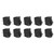 10PCs 2‑Pin Switch Rocker On Off 2‑Position KCD3 Household Accessories Silver Terminal