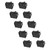 10PCs 2‑Pin Switch Rocker On Off 2‑Position KCD3 Household Accessories Silver Terminal