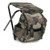 Backpack Chair 600D Oxford Cloth Reinforced Steel Pipe Large Storage Capacity Folding Stool for Fishing Camping