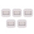 5 Pcs Felt Caster Cup Rectangle Concave Office Chair Roller Fixing Pad Furniture Wheel Caster Cup for Hardwood Bean Color
