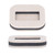 5 Pcs Felt Caster Cup Rectangle Concave Office Chair Roller Fixing Pad Furniture Wheel Caster Cup for Hardwood Bean Color
