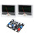 2Pcs TS-DBP90B-2Q VU Meter with Driver Board Audio Level Accessory with Backlight