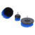 3Pcs Drill Brush Attachment Power Scrubber Kit Tile Bathtub Floor Carpet Cleaning Blue