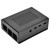 For Raspberry Pi 4 Model B Black Aluminum Case Box Enclosure with Heatsink Bracket (Black)