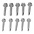100Pcs Hex Washer Screws 304 Stainless Steel Self Tapping Screw Assortment 4.2x25mm 4.8x25mm