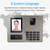 Intelligent Face Biometric Fingerprint Password Employee Attendance Machine Checking-in Recorder 2.8 inch TFT Screen Infrared Dual-Camera Fast to Identify Support Data output 8 System Languages Time Attendance Machine  for Small Business and Office