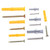 210PCS Self Tapping Screw Set Flat Head Cross Carbon Steel Screws with Nylon Plastic Wall Anchors for Curtain