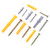 210PCS Self Tapping Screw Set Flat Head Cross Carbon Steel Screws with Nylon Plastic Wall Anchors for Curtain