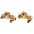 2Pcs Battery Terminal Connector Thickened Brass Strong Conductivity Battery Terminal for Car Boat 12V 24V