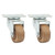 2Pcs Cart Caster Nylon Heat Resistance Wear Resistance Flexible Rotation Trolley Wheel 75mm