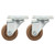 2Pcs Cart Caster Nylon Heat Resistance Wear Resistance Flexible Rotation Trolley Wheel 75mm