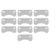 10Pcs Valve Plate Cast Iron Material Air Pump 0.97/1.13 Repair Accessories for 95mm Cylinder