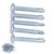 50 Pcs Round Head Self Drilling Screw 4.2x25mm Galvanized Steel Drill Screws for Furniture Repair Cross