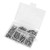 200Pcs Hex Socket Head Cap Screws Nuts Assortment Kit M4 304 Stainless Steel Set