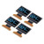 4Pcs 0.96in Organic Light Emitting Diode LCD Display 30PIN 128x64 Resolution Clear Displaying Screen Blue Displaying
