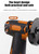 12V Cordless Brush Angle Grinder Kit, Ginding disc 3 Inch/76mm, Lightweight Angle Grinder Tool w/ 2PCS 1300mAh Lithium-Ion Battery & Charger, Ergonomic Button Position for Reducing Hand Pressure Include 6PCS Cutting  Disc