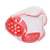 Anti Fog Respirator PC Transparent Splash Prevention Breath Filter Respirator Face Shield for Teacher Adult Red