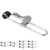 10PCS Lever Action Grid Clamp Multifunctional Stainless Steel Rust Proof Tile Mounting Clips