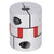 PE40‑49‑10‑11‑2.0 Flexible Coupler Aluminium Alloy Plum Shape Stepper Motor Shaft Coupling
