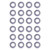 150Pcs Flat Washers Assortment Kit A2‑70 Stainless Steel Bolts Washer Replacement DIN125M3