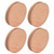10Pcs Round Slicker Edge Burnisher Tool Beech Wood DIY Leather Craft Edging Chamfering Device
